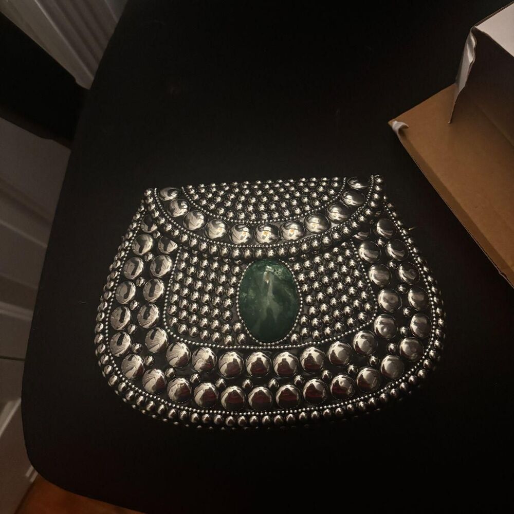 Ramla Women's Silver and Black Bag